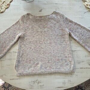 Loft light multi colored knit sweater
